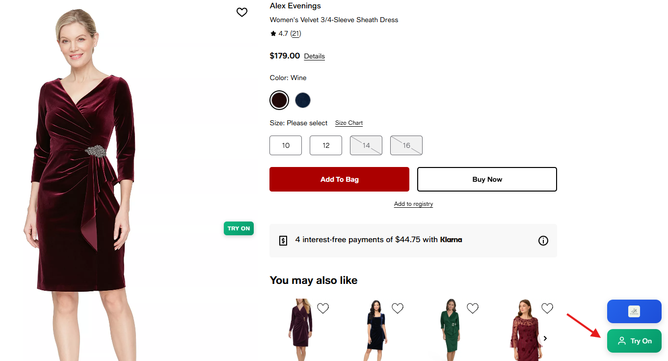 Extension Chrome TryClothesMagic - Capture d'écran 1