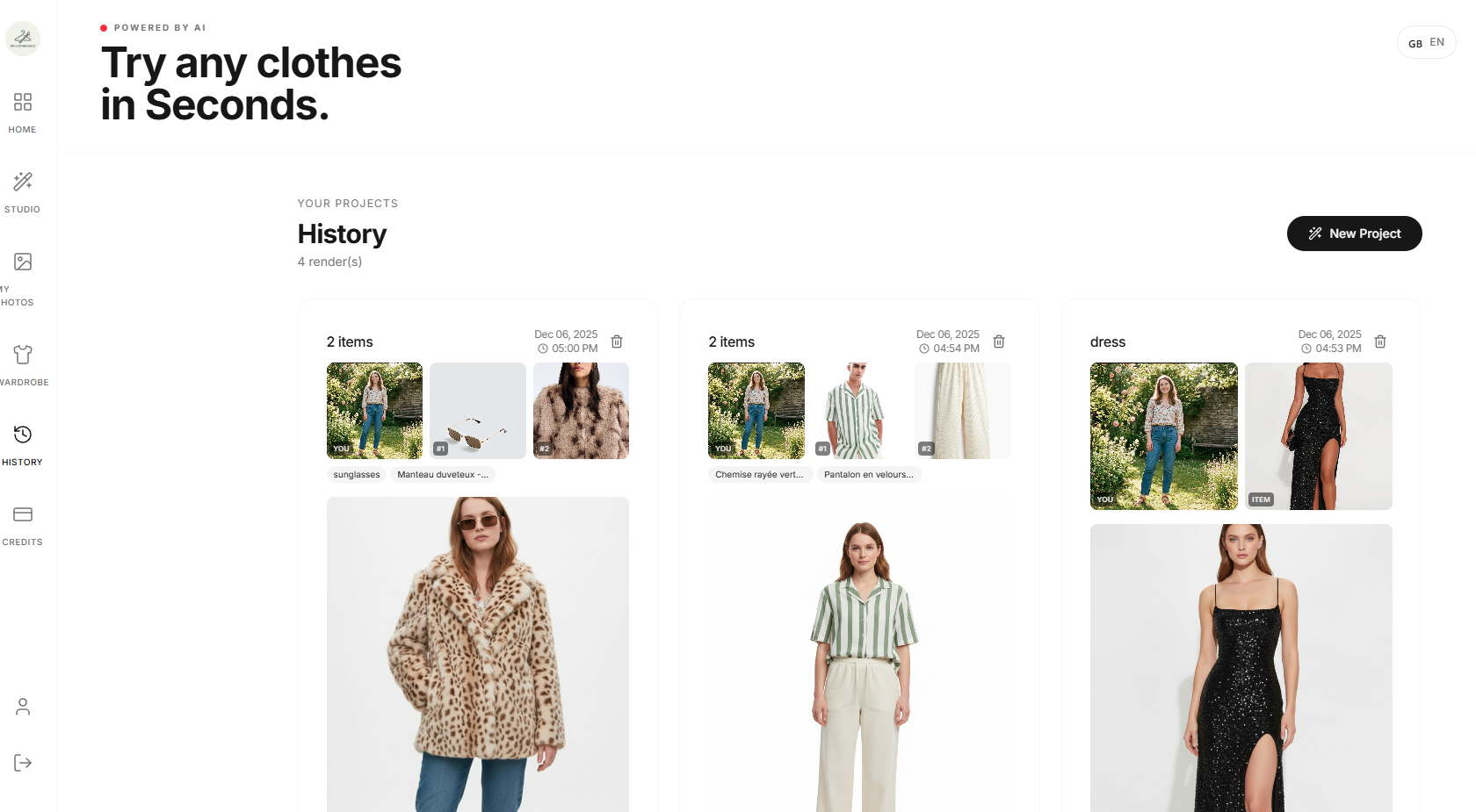 TryClothesMagic Demo - Virtual Try-On