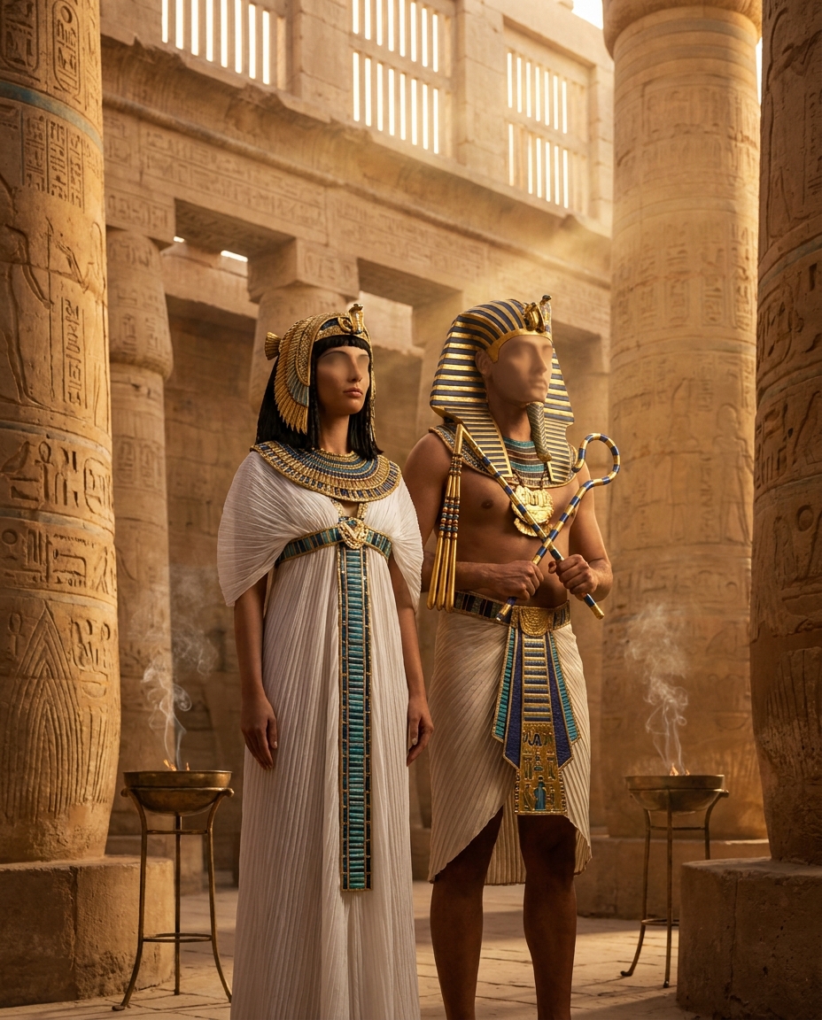 An AI time-travel portrait in an ancient Egypt setting