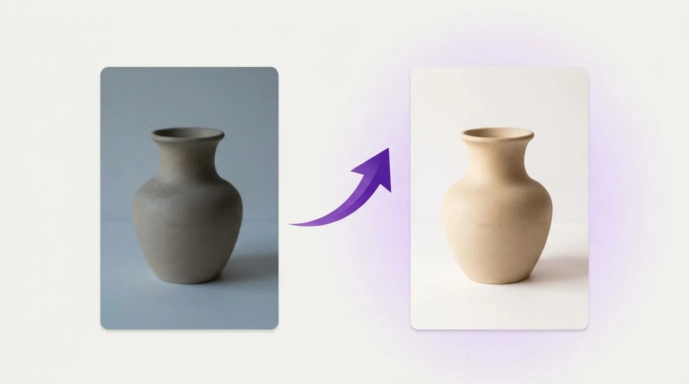 Low-quality versus high-quality product image with a rising conversion rate