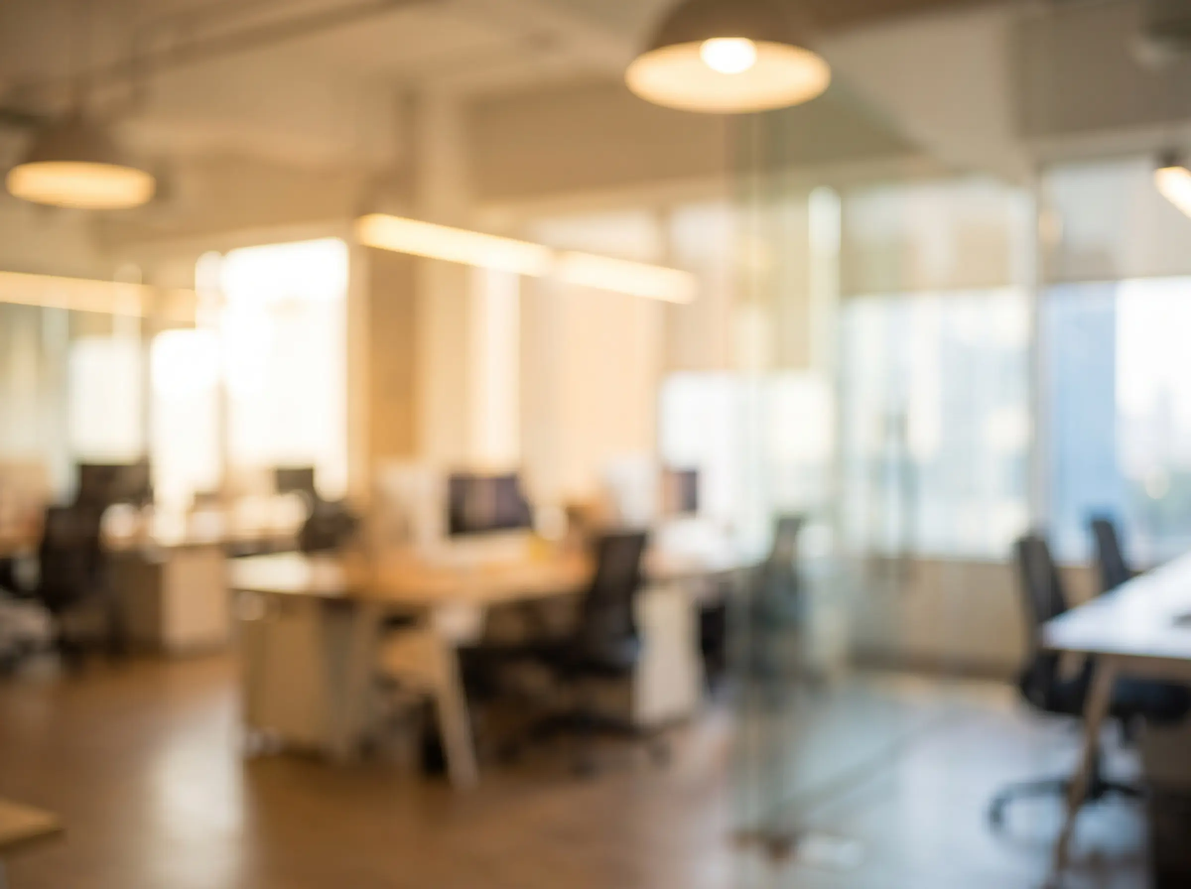 Blurred office