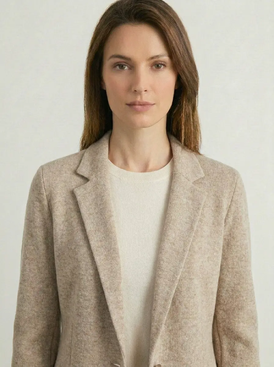 Knit blazer