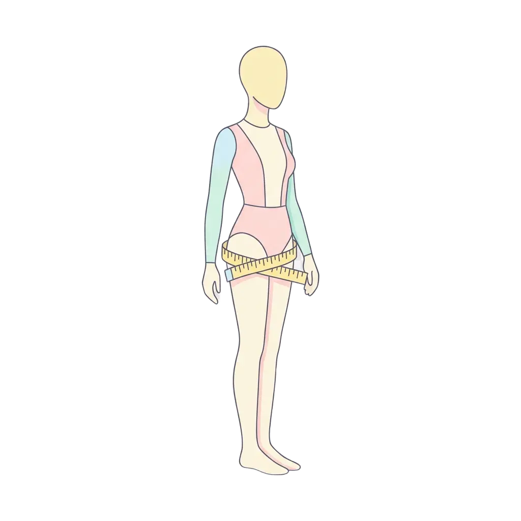 Illustration: measuring the hips